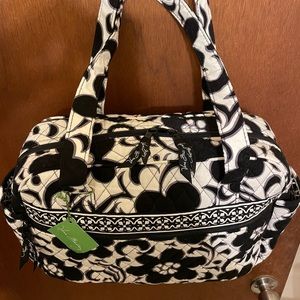 Vera Bradley Baby Bag /Diaper Bag Night & Day with White Interior Changing Pad